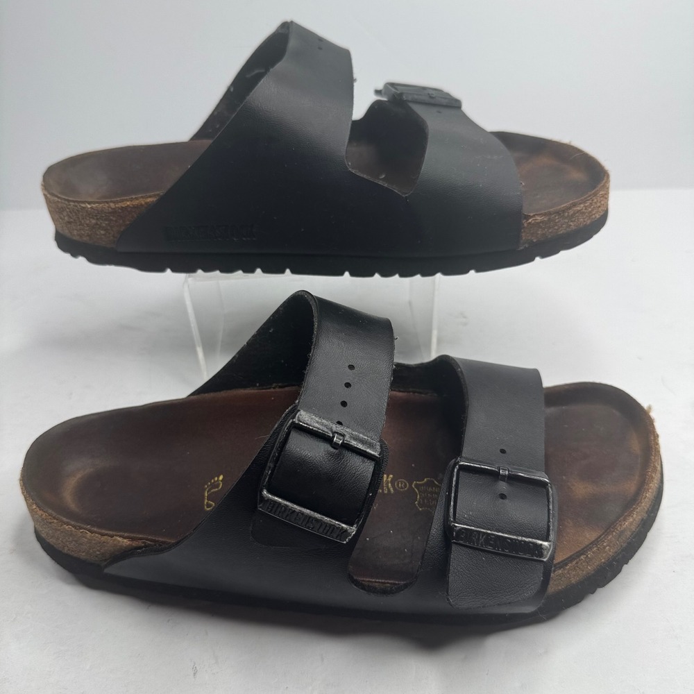 Birkenstock Black Arizona Two-Strap Sandals